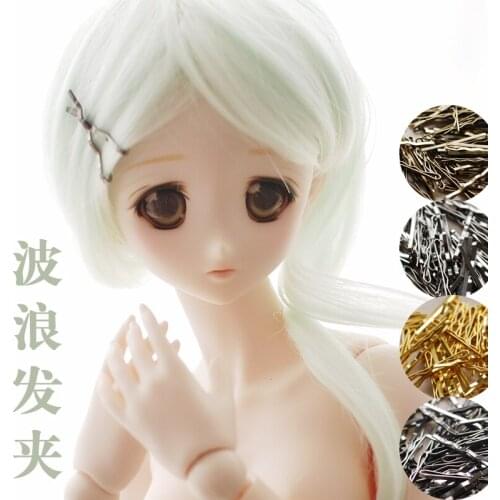 20pcs/set doll accessories 1/3 1/4 1/6 BJD doll hairpin ornaments DIY super mini blyth doll hairpin wave clip