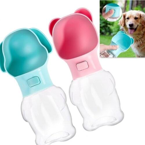 2020 New Safety Portable Pet Dog Water Bottle 500ml For Large Cat Cute Travel Cat Feeder Drinking Cup Anynet Outdoor Supplier
