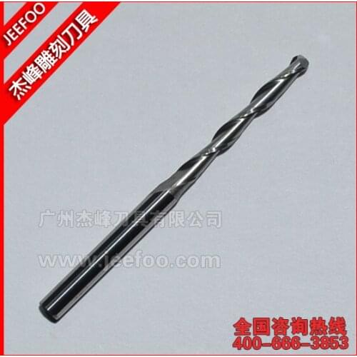 3.175*2.5*22 Two Flutes Ball Nosed End Mills, CNC Cutting Tools, Milling Cutter, CNC Router Tools for Engraving Machine