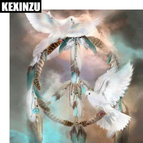 5d diamond painting-Peace Dove- full square/round Diamond Embroidery Mosaic diy Cross Stitch Rhinestone Wedding decoration