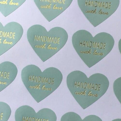 600pcs handemade sealing stickers Labels Gold Silver Seals Gift stickers Wedding Seals Packaging for candy &cake&gift box