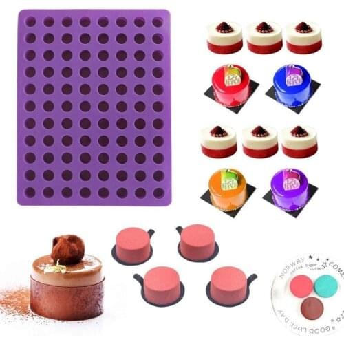 88 Cavities Mini Round Mini Cheese Cakes Molds Baking Silicone Mold For Chocolate Truffle Jelly And Candy Ice Mold