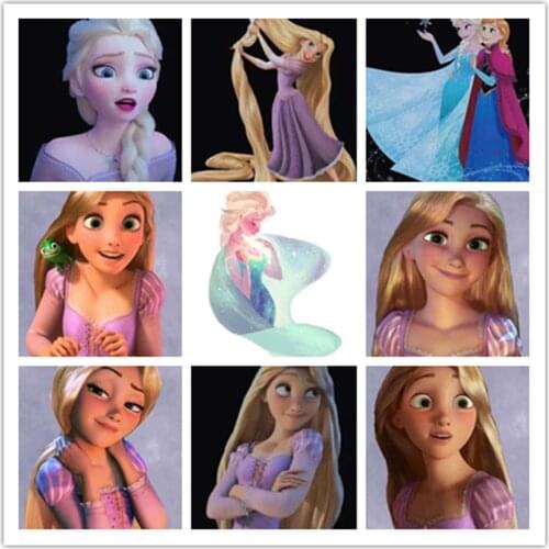 Diamond Painting Disney 5D DIY Rapunzel Princess Elsa Diamond Embroidery Cross Stitch Kits Home Decoration