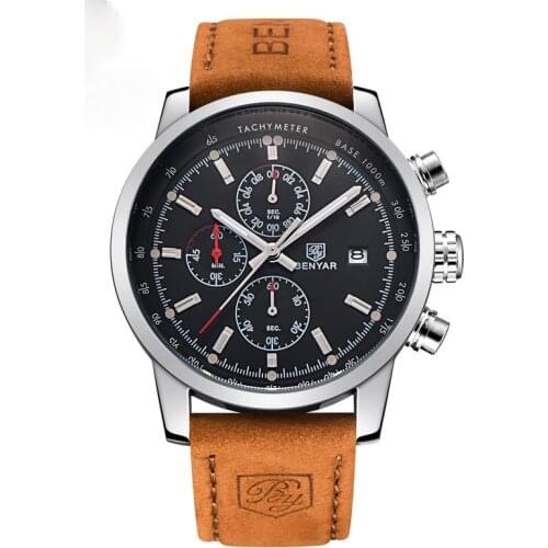 Luxury Designer Mens Watch Casual Sport Quartz Watches for Men Top Brand Leather WristWatch Man Fashion Chronograph Wristwatch