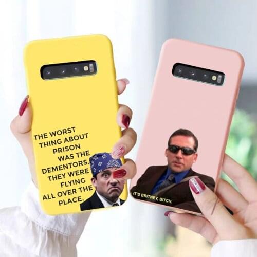 Michael Scott The Office clear phone Case Cover for Samsung Galaxy s20 Ultra s8 s9 s10 plus A50 A10 A20 A30 A70 A60 A51 A71 S