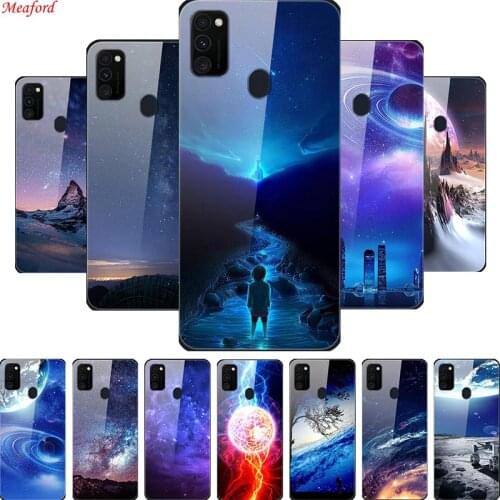 Popular Case For Samsung Galaxy M31 Case Tempered Glass Back Cover Case For Samsung M30s A21s M21 Case Funda For Samsung M31