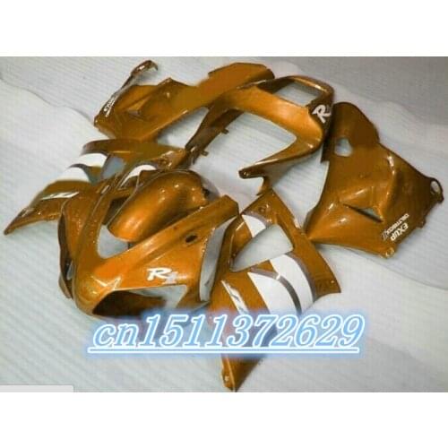 Dor-with orange white fairings set for 1998 1999 YZF-R1 YZF R1 98 99 1998 1999 fairing kit D