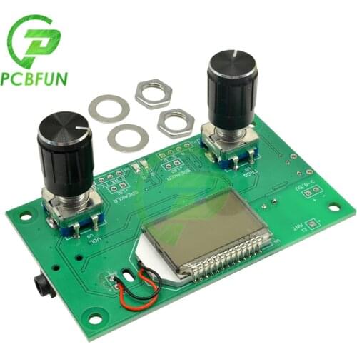 DSP PLL Stereo FM Radio Receiver Module 87-108MHz Digital LCD Display w/ Serial Control Frequency Range 50Hz-18KHz Knob Encoder