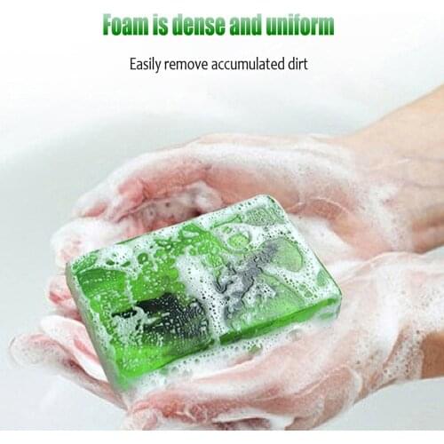 Handmade Essential Oil Soap Organic Wormwood Herb Glycerin Soap for Skin Care Face Deep Clean Acne Remover Bath Body Wash Soaps