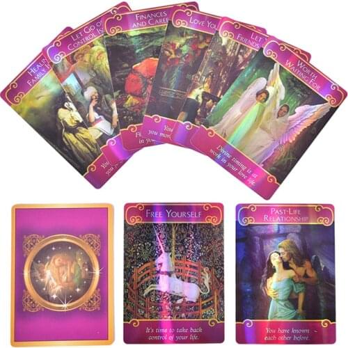 Holographic Romance Angels Tarot Cards English Board Game Playing Card