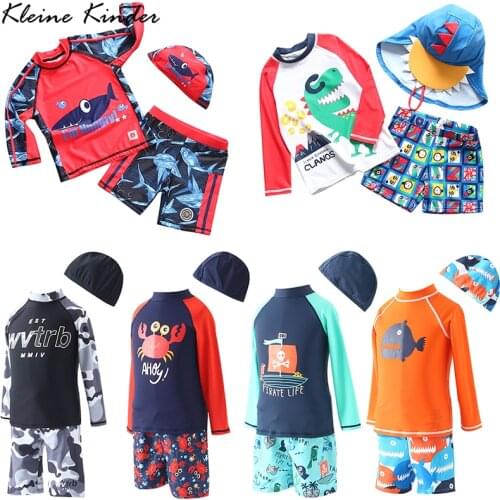Bathing Suit Kids Long Sleeve Childrens Swimwear and Swimming Trunks for Boys UV Protection Beach Rash Guard Big Boy 12 Years