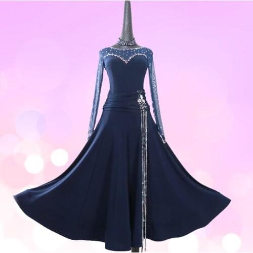 New ballroom dance dress standard ballroom waltz dresses ballroom dance competition dresses custom made any size LXT564