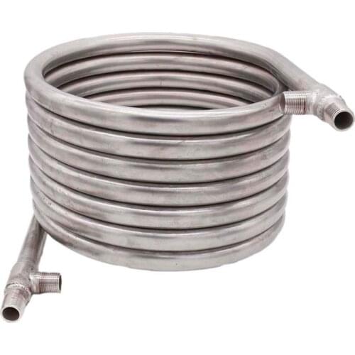 New 1/2"NPT Stainless Steel Counterflow Wort Chiller Beer Brewing Homebrew Beer & Wine Making Brewing Equipment