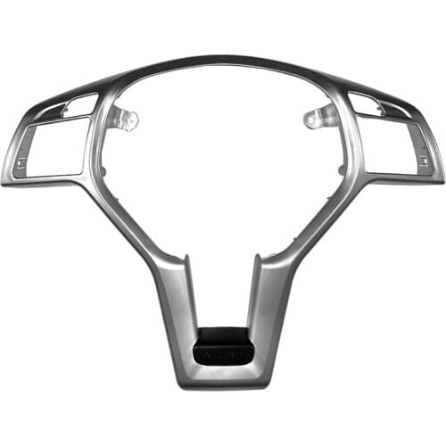 Car Steering Wheel Frame Trim Cover for Mercedes Benz A C E GLA CLA CLS Class W176 W204 W212 X156 C117 Silver