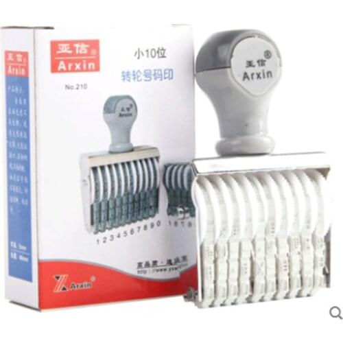 Office 10 Band Rubber 0-9 Numbers Numbering Stamp w210 office supplies
