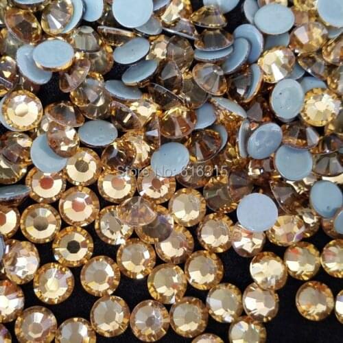 Wholesale ss30 Topaz flatback hot fix rhinestone 288pcs per bag, garment,nail art,shoes rhinestone,rhinestone sheet
