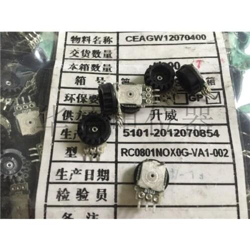 Original new 100% RC0801NOXOG VA1-002 dial pan black single potentiometer B10K 10MMX4.5MM (SWITCH)