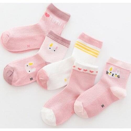 Autumn summer mesh thin cotton children socks cute cartoon Breathable soft socks for kids boys girls baby socks