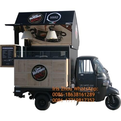 Piaggio Ape Food Truck/Electric Coffee Food Truck /Mobile Electric Food Truck