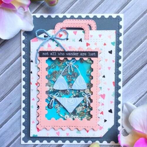 Gift Hand Bag Box Metal Cutting Dies Stencil for Scrapbooking Photo Album Embossing Paper Cards Making Decorative Crafts Die Cut