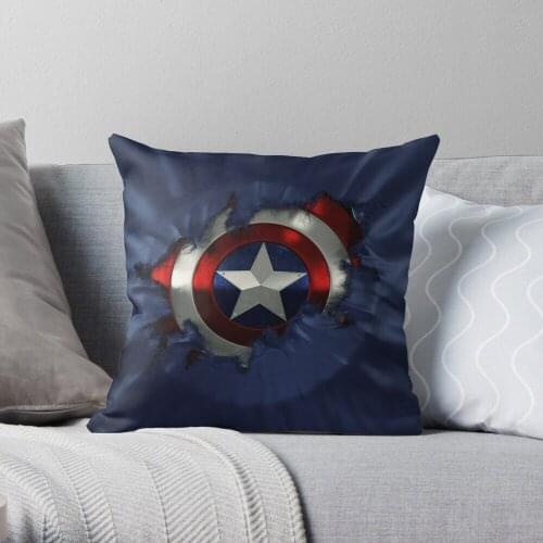 Captain A break through Throw Pillow Cushion Cover Polyester throw pillows case on sofa home living room car seat decor 45x45cm