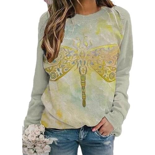 Autumn Winter Tops New Long-Sleeve Round-Neck Womens Sweatshirts 2021 Fashion Casual Loose Pullovers Female Ladies Streetwear
