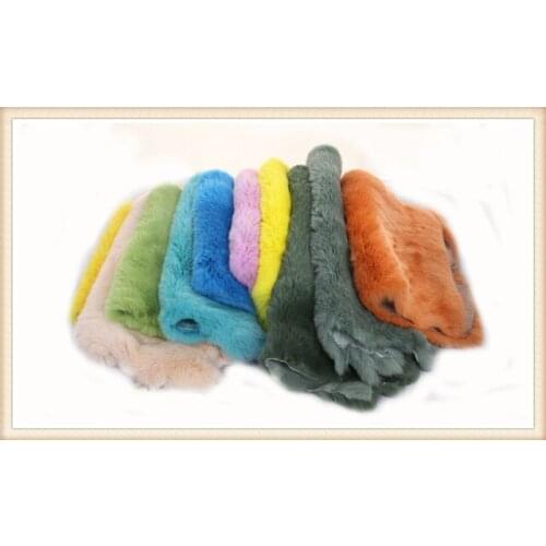 30pieces free shipping/ Rex Rabbit Real Fur / Garment leather Fur / Colorful True rabbit hair / rabbit fur for collar scarf .etc