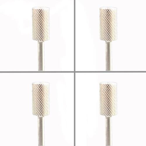 4 pcs Carbide Nail Drill Bit - Small Pink & White -F