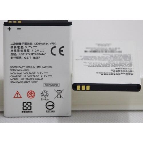 5pcs/lot New Battery For ZTE MTC V815W Smart Start phone 1200mah Li3712T42P3h634445 Li-ion internal replacement Mobile battery