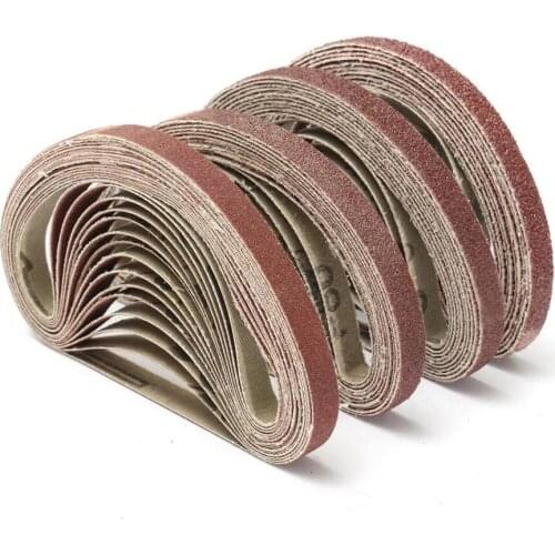 50PCS 330*10mm 40/60/80/100/120 Grit Abrasive Sanding Belts Sander Grinding Polishing Tools