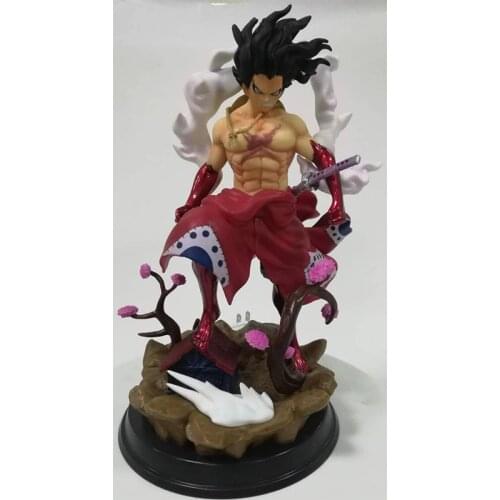 Anime One Piece GK Snake man Monkey D. Luffy Vinyl Action Figures Wano country Collection Model Doll Toys Statue Figure Scenes