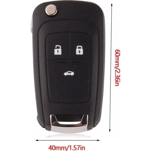 Car Entry Remote Control Key Fit for Chevrolet Cruze Flip Folding Hot Car Remote Key Shell Case 3 Buttons