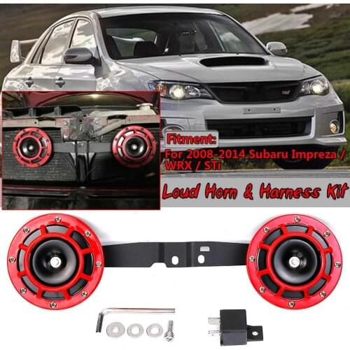 12V 139dB Car Electric Grill Mount Super Loud Horn Compact Electric Blast Tone Kit For SUBARU For Impreza WRX STi BRZ 2008-2014