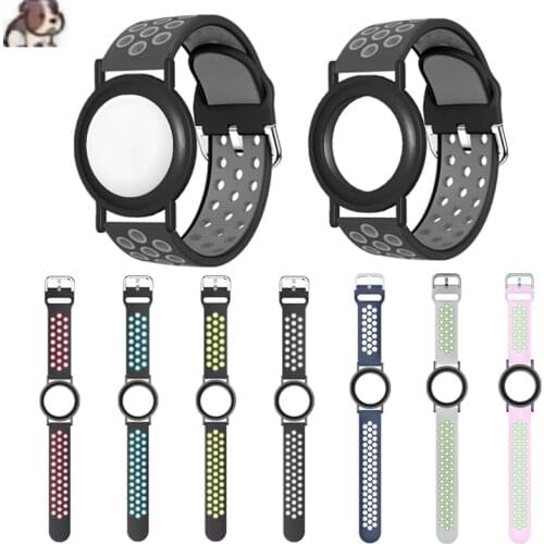 Case For Apple Airtags Soft Silicone Strap Air Tag Anti-scratch Bracelet Protective Cover Shell For Airtag Children Watch Band