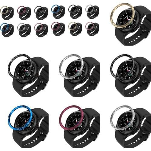 JKER Bezel Ring Styling Frame Case For Samsung Galaxy Watch 4 Classic 46MM Stainless Steel Cover Anti-scratch Protection Ring