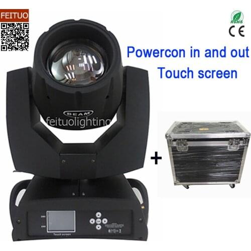 H-10/lot with fly case Free shipping beam moving head light 7r 230w zoom lyre DMX with touch screen dj stage lighting