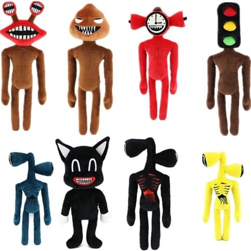 Hot Horror Game Plush Toys 35cm Siren Head Plush Toy White Black Sirenhead Stuffed Horror Character Toys Gifts For Boys
