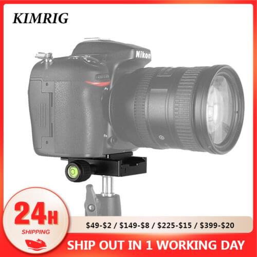 KIMRIG 60mm Quick Shot Release Clip Plate Clamp Kit Tripod Ball Head Mount Adapter Fits Arca-Swiss Standard For Camera Tripod