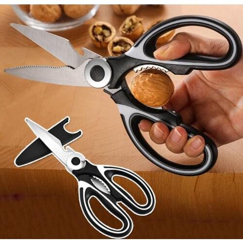 Stainless Steel Kitchen Scissors Multipurpose Purpose Shears Tool for Meat Vegetable Barbecue Tool Scissors Kitchen Supply