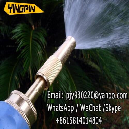 Brass adjustable garden spray elbow straight nozzle water gun shower, watering car wash sprinkler nozzle