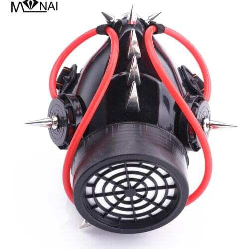 Steampunk Mask Hip Hop Halloween Rivets Tube Vintage Masks Street Fashion Respirator 1 Canister Cosplay Masks Masquerade