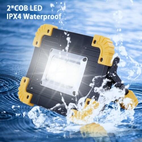 Powerful Cob Led Work Light Camping Light Lantern Flashlight Led Work Lamp Battery AA Emergency Lamp Fishing Camping Lantern