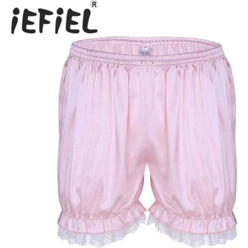 New Arrival Fashion Comfortable Mens Male Lace Bloomers Knickers Shorts Panties Casual Summer Shorts Lounge Jogger Short Pants
