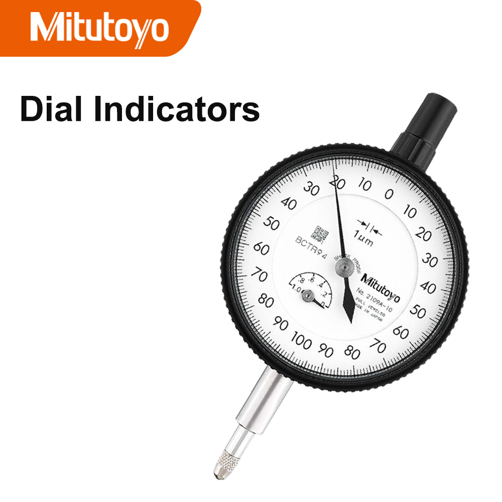 2046S,2046SB, 0-10mm, 0.01mm Mitutoyo Dial Indicators Standard Type Measure CNC Tools