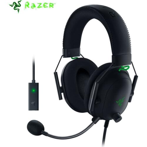Razer BlackShark V2 X Wired Gaming Headset with Razer TriForce 50mm Driver HyperClear Noise Reduction Mic 7.1 Surround Sound
