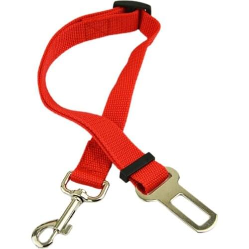 Adjustable Leash Dog Car Seat Belt Safety Protector Outdoor Travel Pet Accessories Breakaway Solid Harness Supplies
