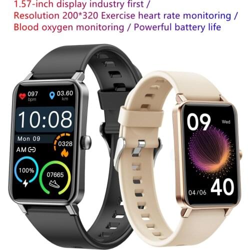 MOCRUX ZX18 Smart Bracelet Men Women 1.57 Inch IP68 Waterproof Fitness Tracker Blood Oxygen Bluetooth-compatible Music Watch