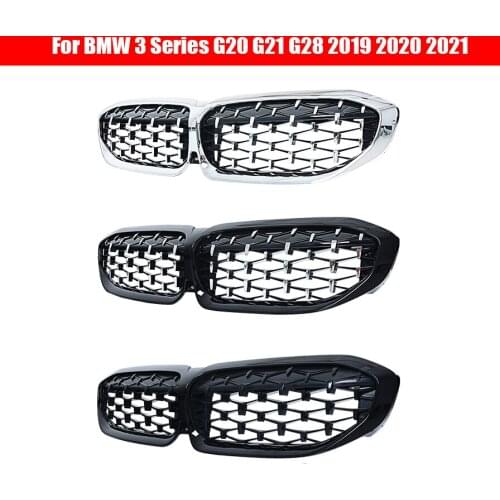 Car styling Middle grille for BMW 3 Series G20 G21 G28 2019-2020 ABS plastic front bumper grill Auto Center Grille vertical bar