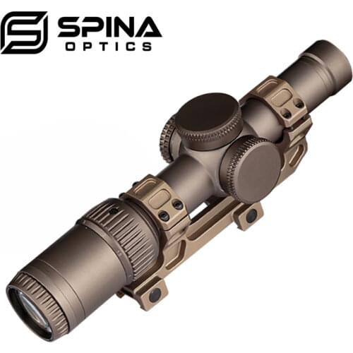 Tactical Optics 1-6x24 Riflescope HD Hunting Rifle Scope MRAD Reticle Sight With Scope Mount For Airsoft Gun