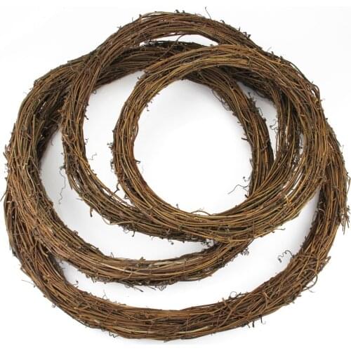 10cm/15cm/20cm Rattan Ring Cheap Artificial Flowers Garland Dried Flower Frame for Home Christmas Decoration DIY Floral Wreaths